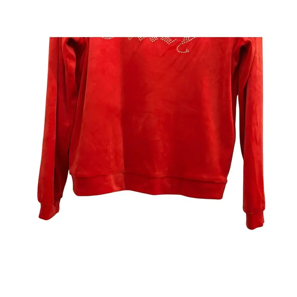 Juicy Couture Sleepwear Top Jr. Size L Super Soft Plus with Rhinestone Logo